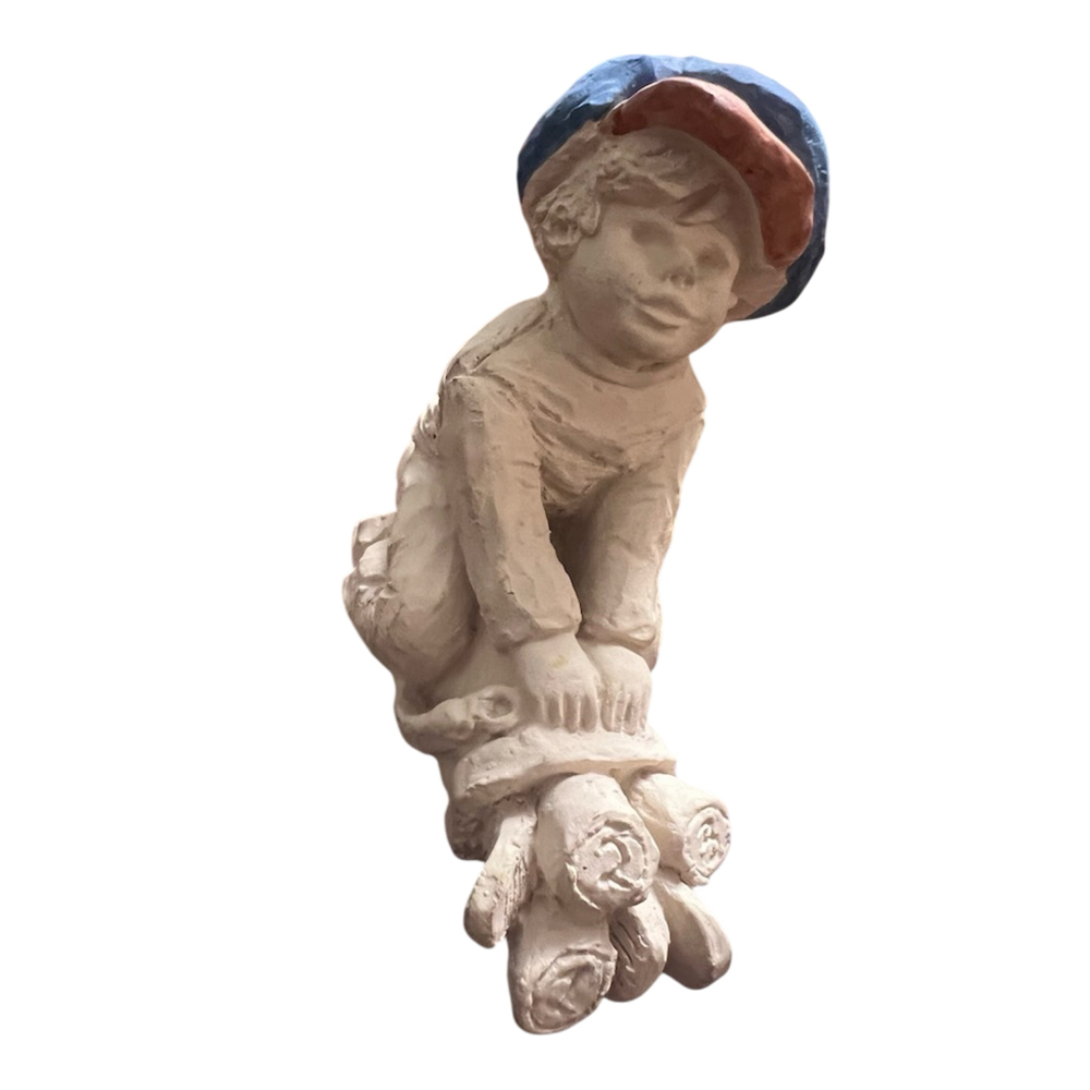Vintage Austin Sculpture Bright Eyes Hat Kids Lil Golfer Figurine 1994